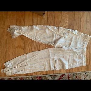 Zara silk flowy pants